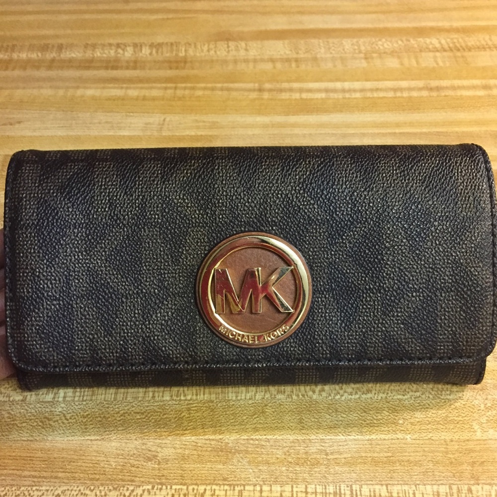 Brown MK Wallet