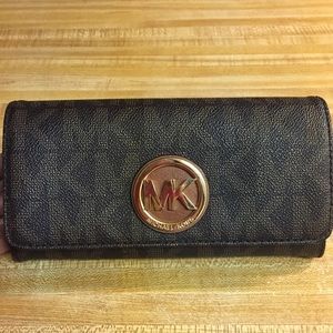 Brown MK Wallet