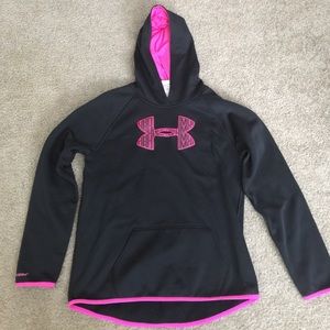 Black and Pink Under Armour Hoodie