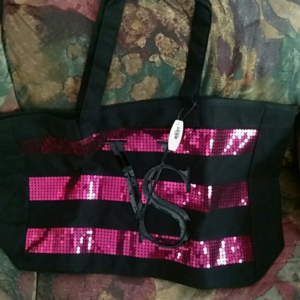 Black canvas tote