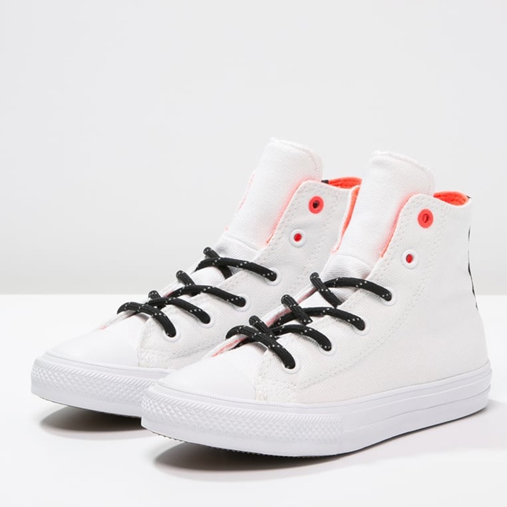 Converse Boys Reflective White Shoe