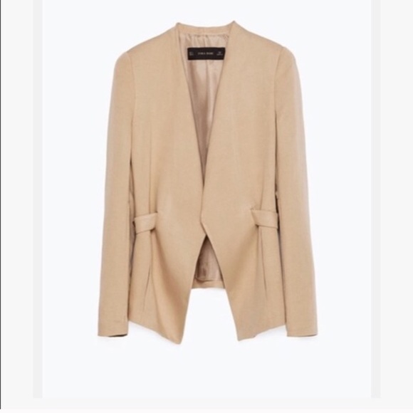 Zara Jackets & Blazers - Zara • Camel Lapel Blazer