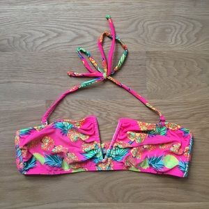 Mara Hoffman V-Wire Bikini Top (Tropical Print)