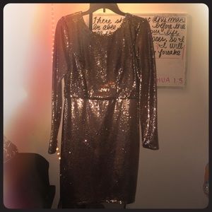 Glittery gold dress