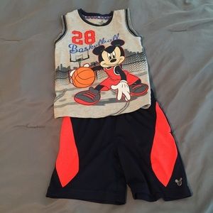 Boys Mickey Mouse Basketball outfit