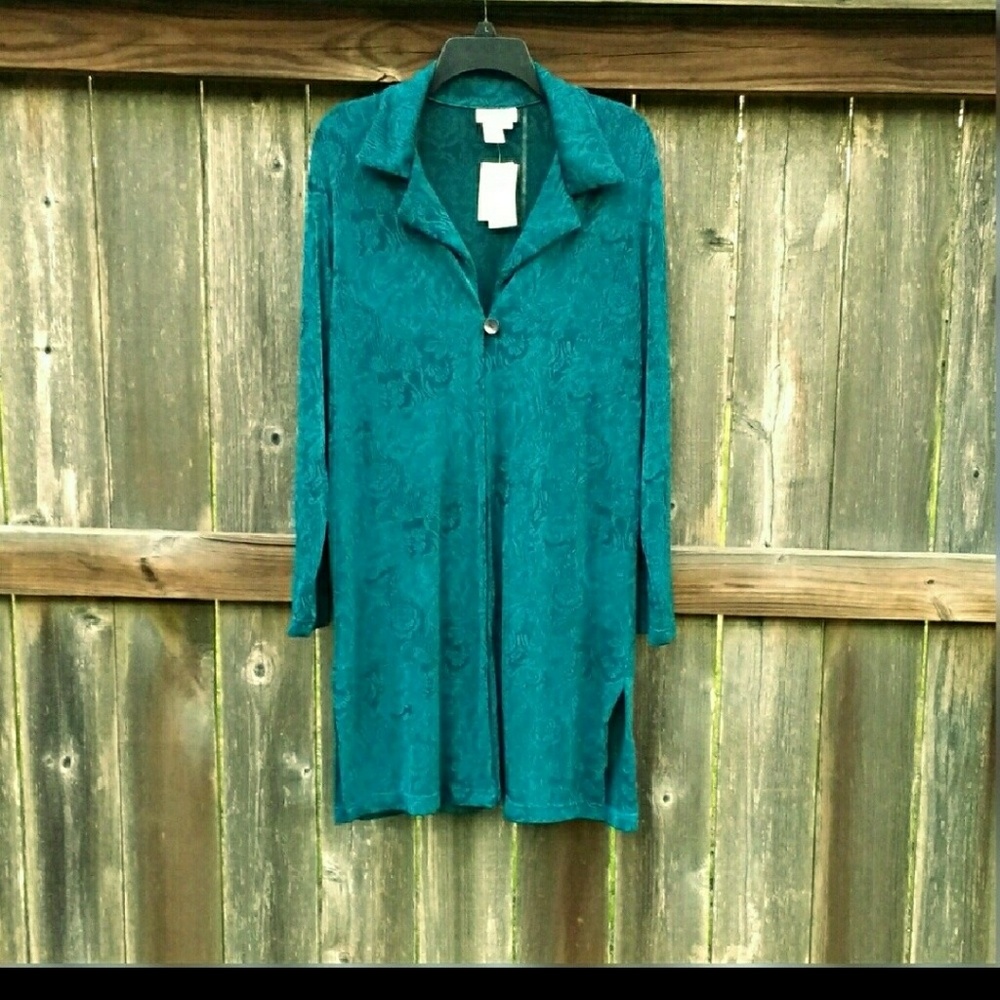 Coldwater Creek Brocade Duster
