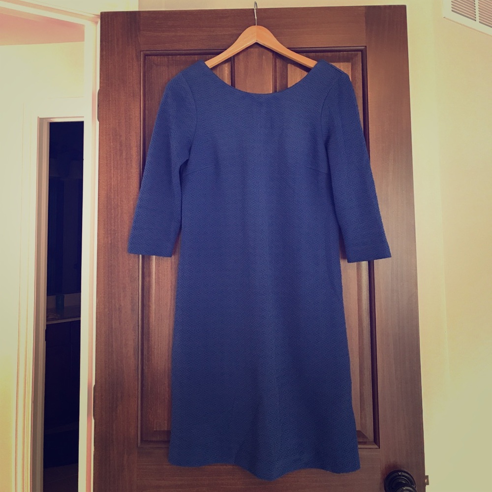 Indigo Dress w/ Exposed Zipper