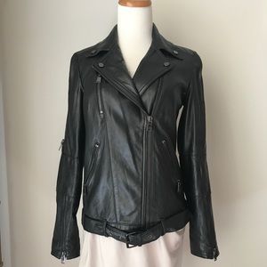 Haute Hippie Leather Biker Jacket Size S