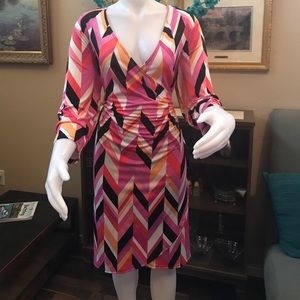 NWT- plus size 14/16 multi color dress from avenue