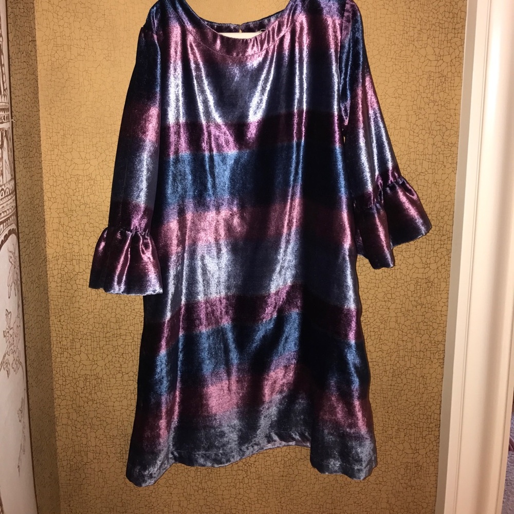 Crushed velvet dress