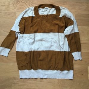 Cropped Madewell crewneck sweater, size small