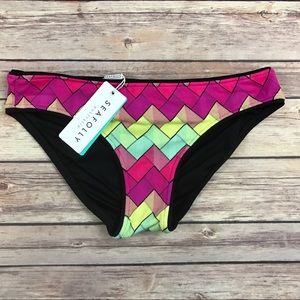 NWT Seafolly Hipster Bikini Bottom Size 6