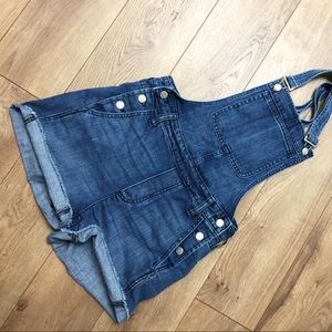 Madewell adirondack short overalls xs