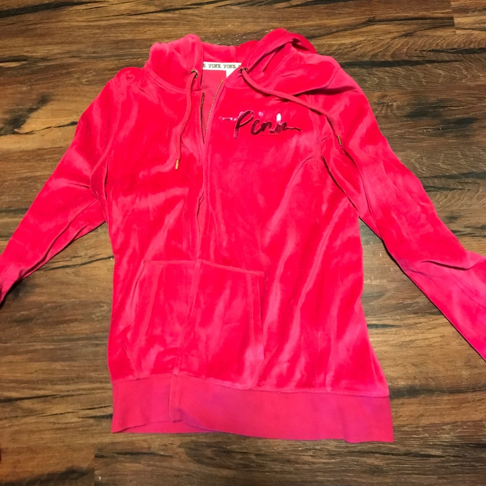Victoria's Secret Pink Zip Up Sweatshirt