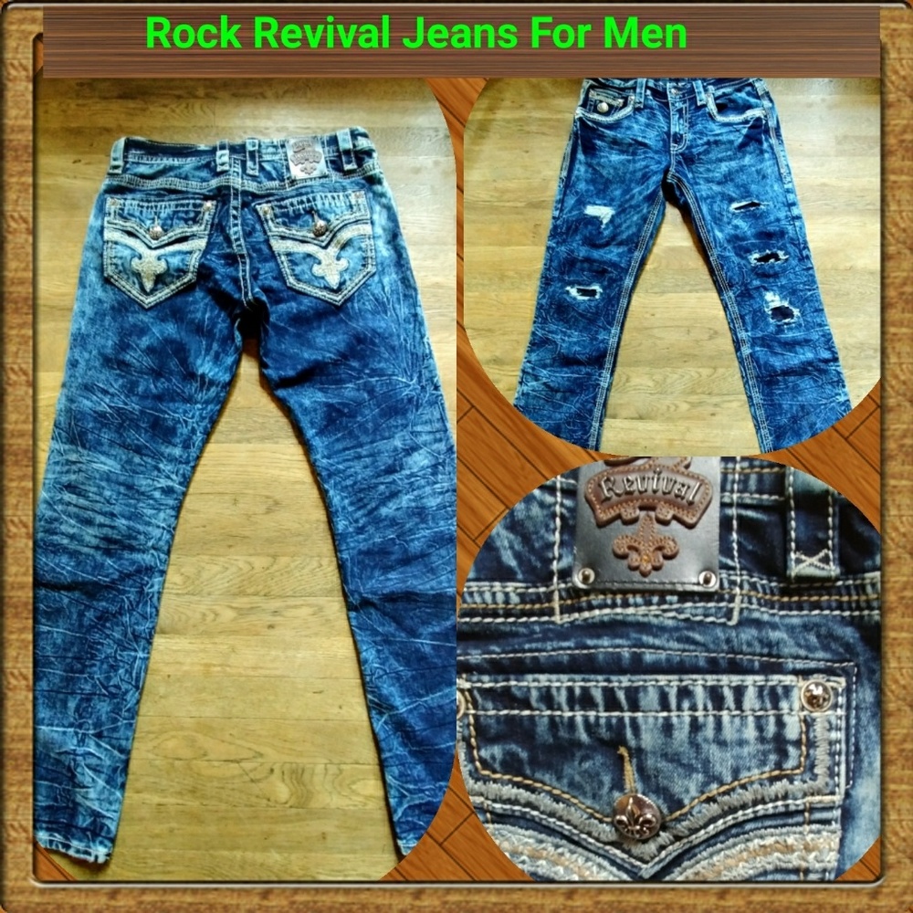 Rock Revival Jeans for Men