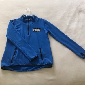 victoria's secret pink half zip sweater