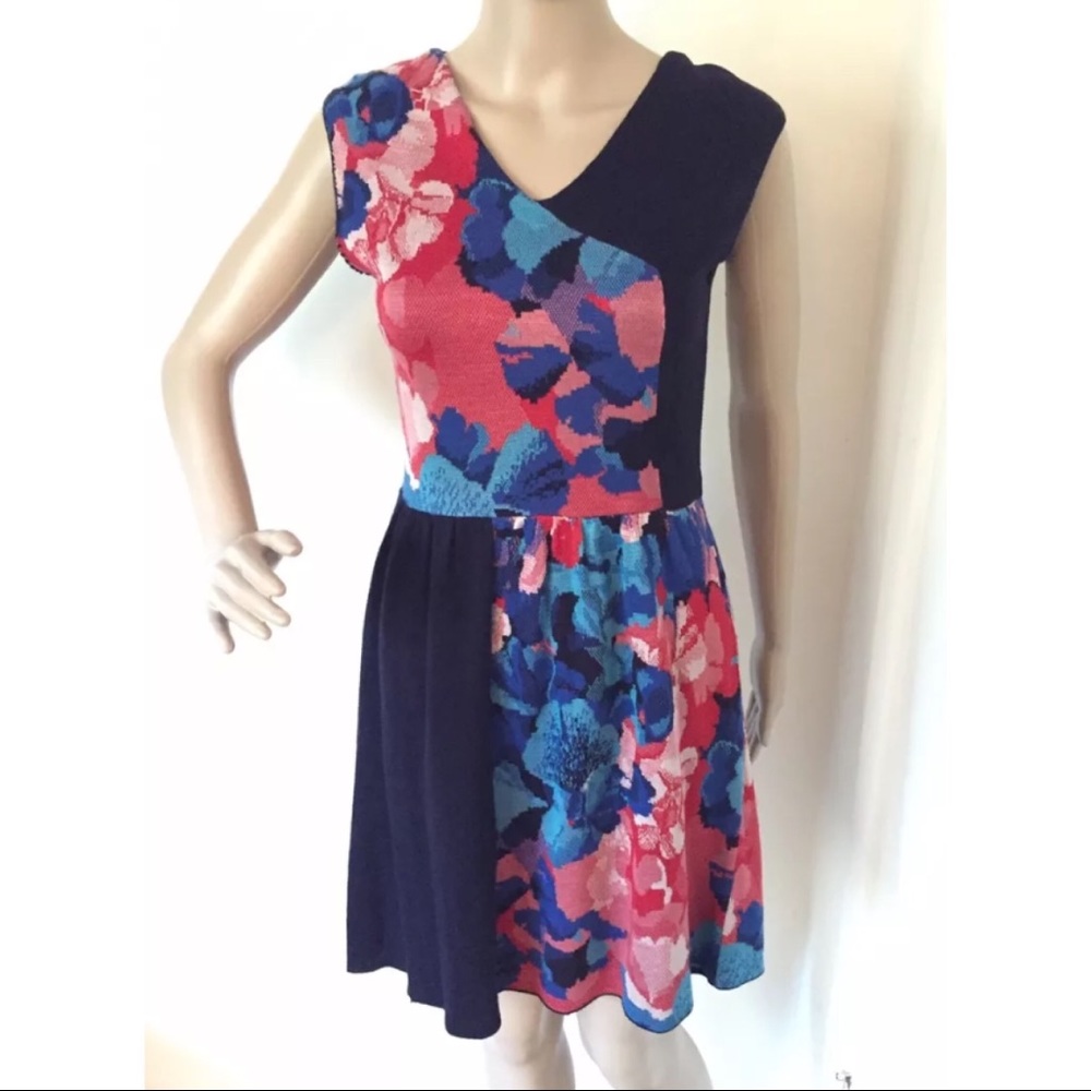 Anthropologie Leifsdottir Jacquard Silk Knit Dress