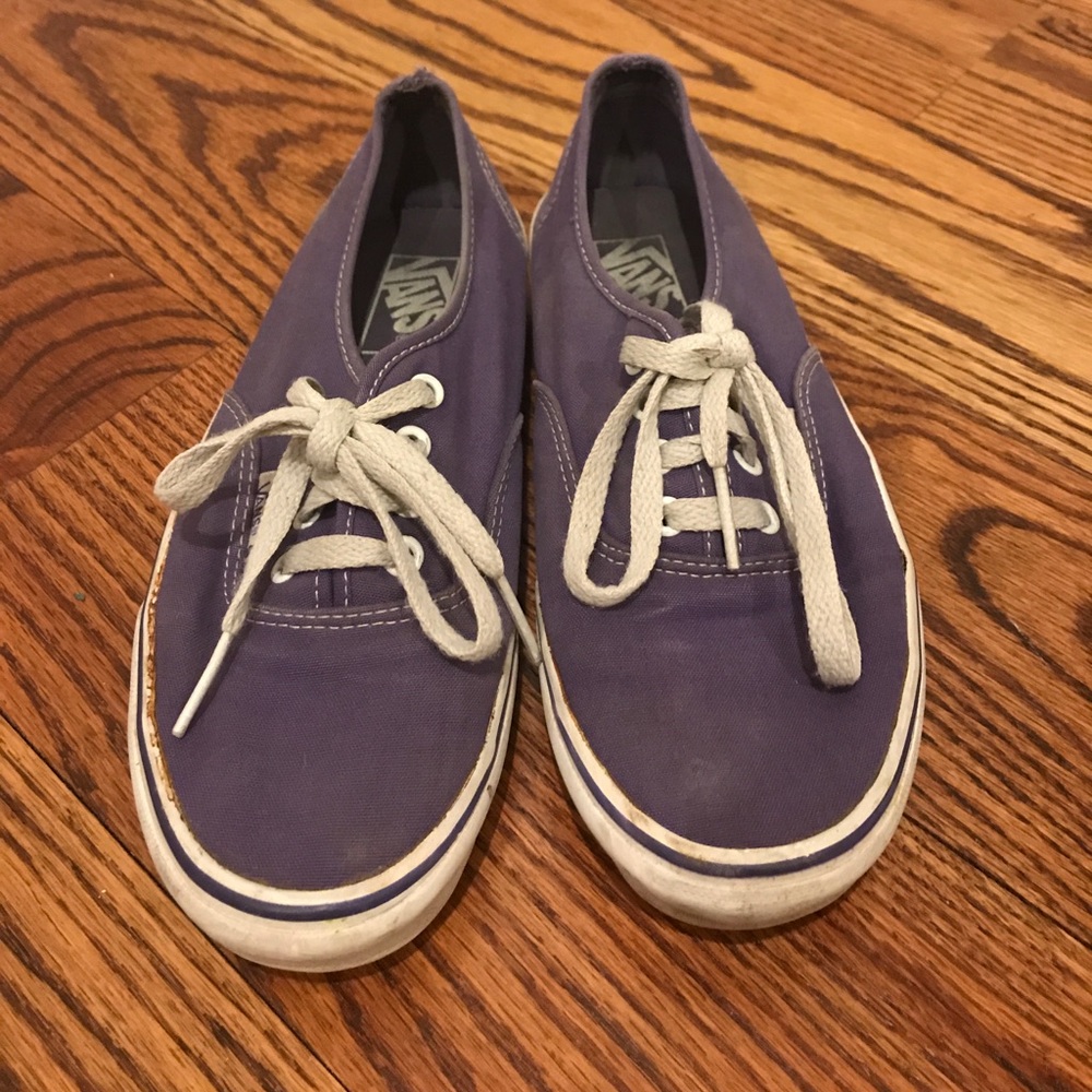 Purple lace up Vans Sneakers Womens 7.5