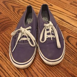 Purple lace up Vans Sneakers Womens 7.5