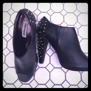Steve Madden gold studded booties