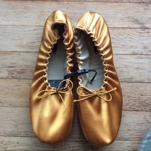 Gold Zara Flats - Size 9