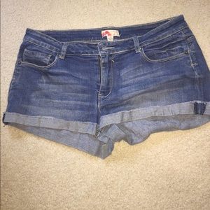 Denim shorts