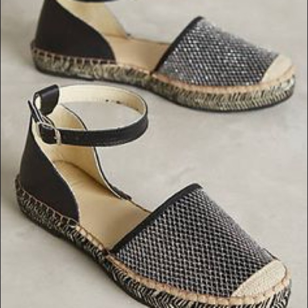 Andre Assous glitter espadrilles