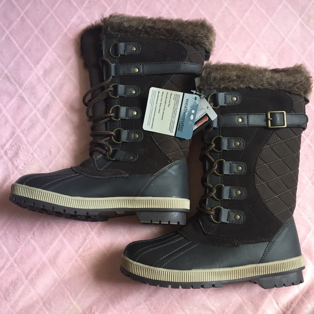 Weather mate winter rain boots