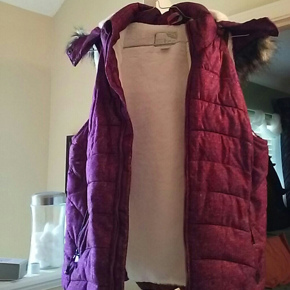 Winter vest with hoodie