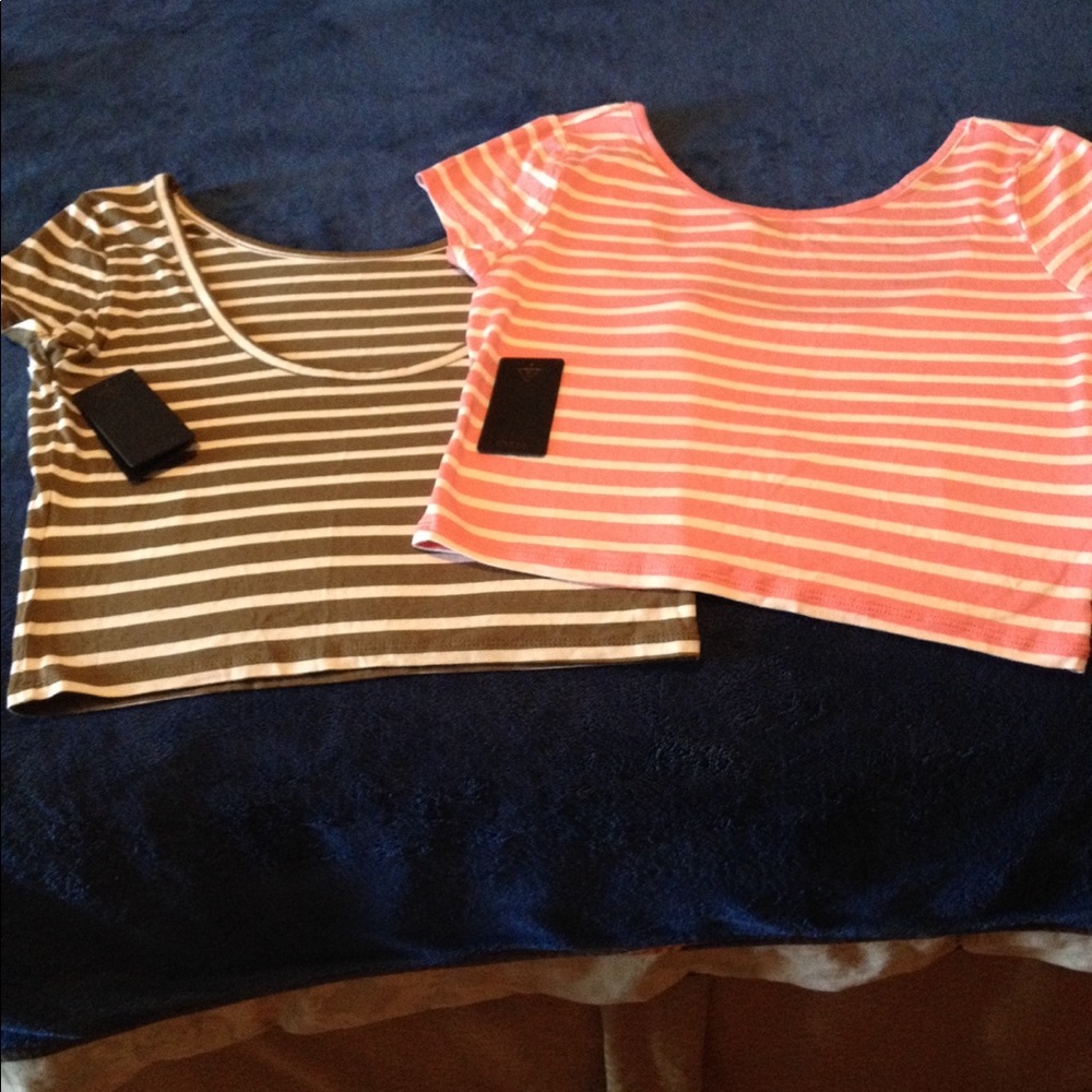 Guess M size  striped crop top