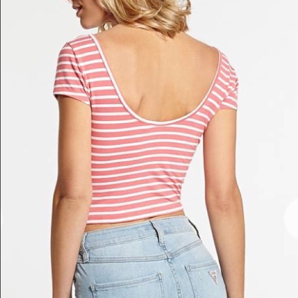Guess M size  striped crop top - Picture 8 of 8