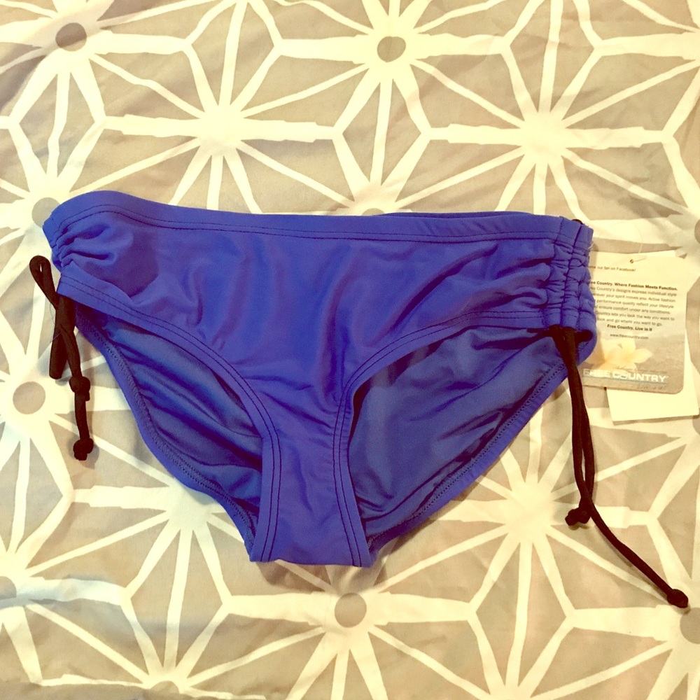 Bright Blue Bikini Bottom, Medium Coverage