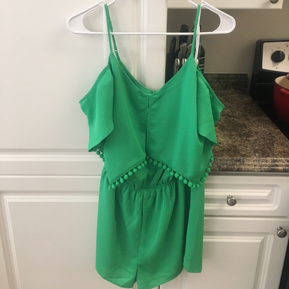 ☘️🍀 Karlie Pom Pom romper