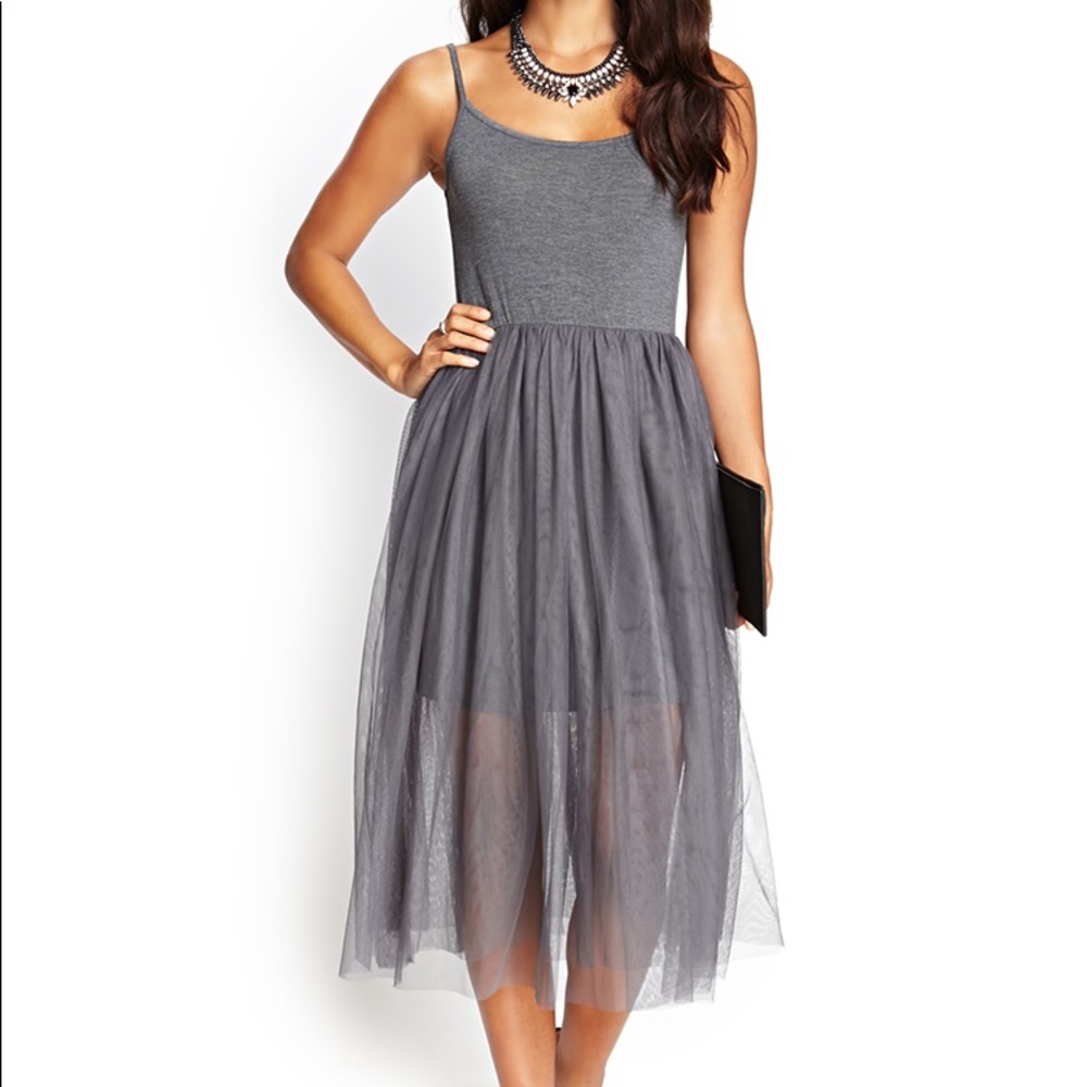 Tulle Midi Dress