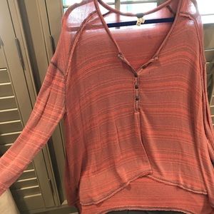 Free People long sleeve top. Size large
