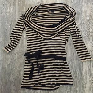 INC International Concepts Striped 3/4 Sleeve Top