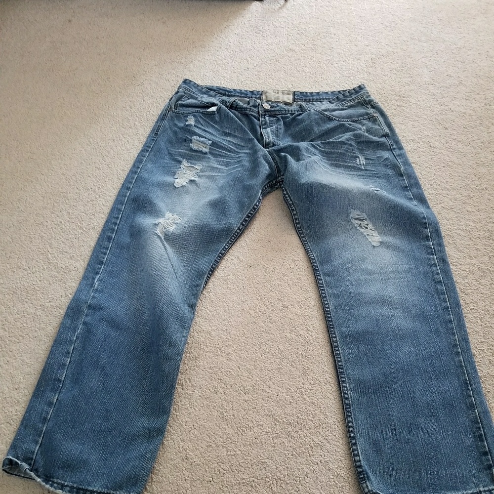 Jordan Craig size 42x32 used jeans relaxed fit