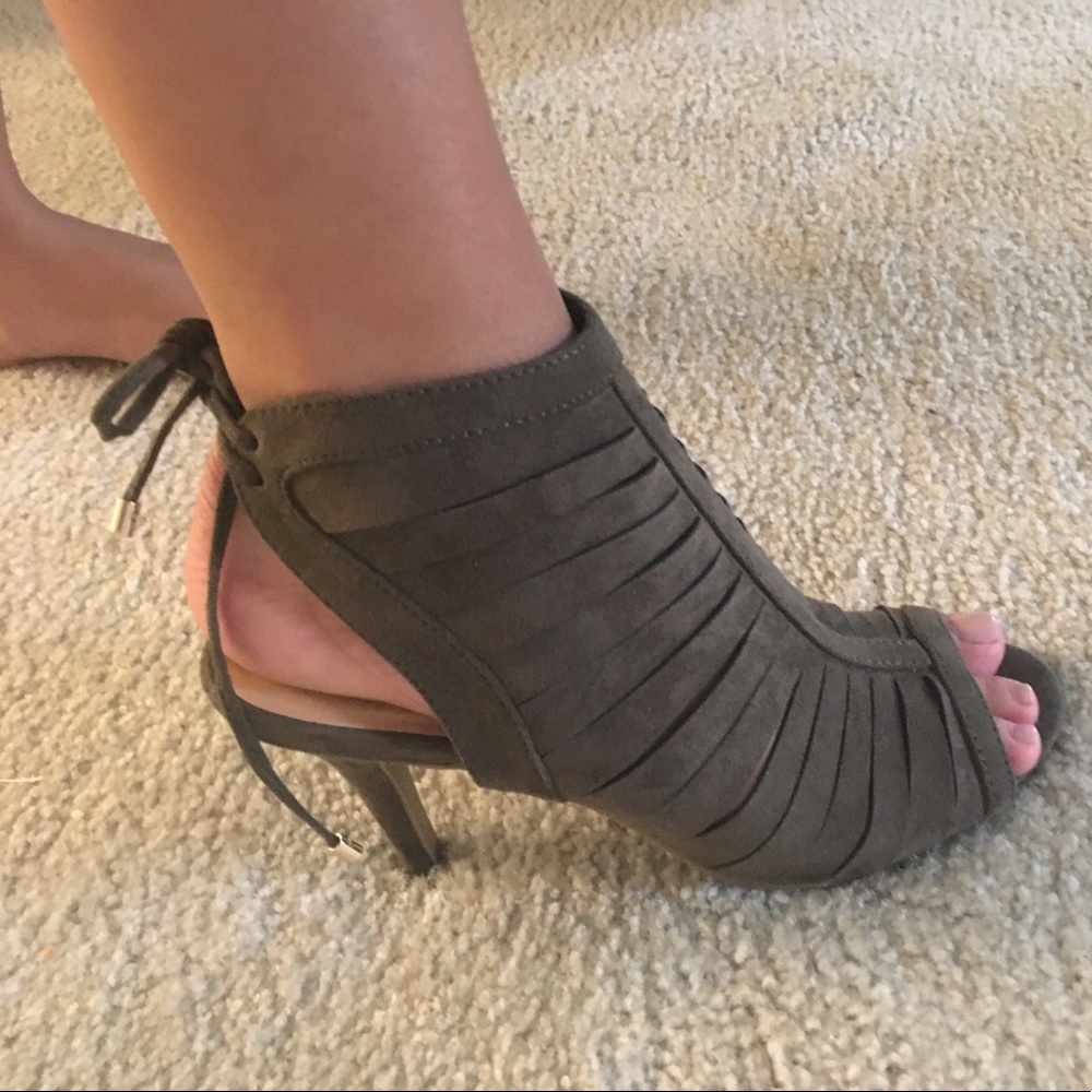 BRASH Forest Green Heels