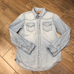 Tory Burch Chambray Western Shirt