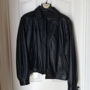 Leather Bomber Jacket