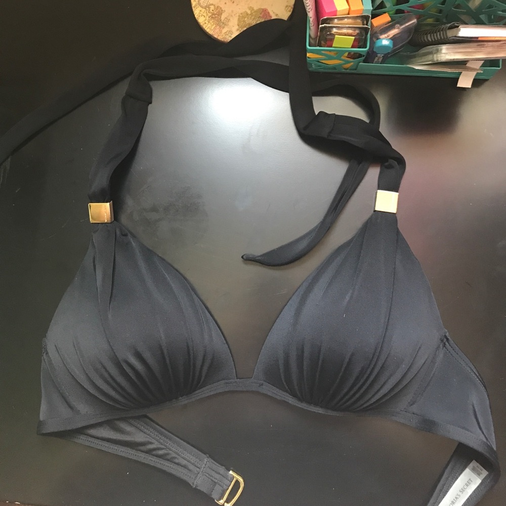 Sexy black and gold VS bikini top