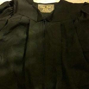 Graduation gown black plus 1 cap from other listin