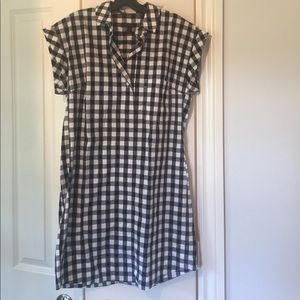 J. Crew gingham shirt dress