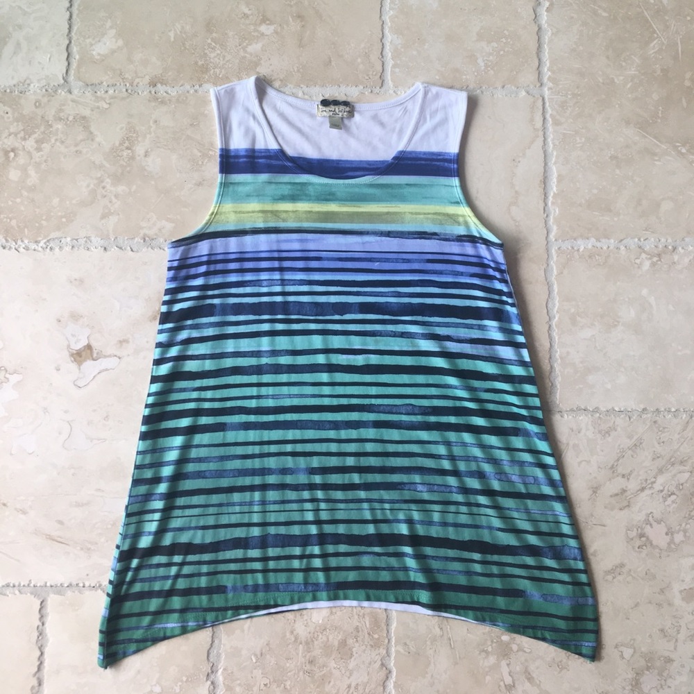 Striped Tank, Live and Let Live