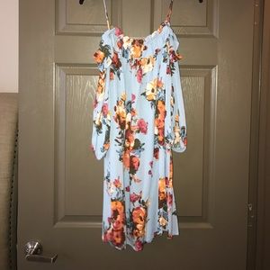 Off the shoulder floral dress