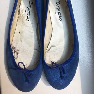 Blue Repetto Ballet Flats