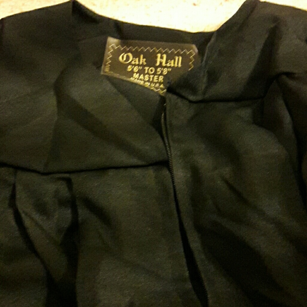 Black graduation gown