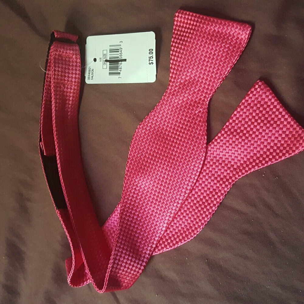 Pink Ike Behar New York Bow tie