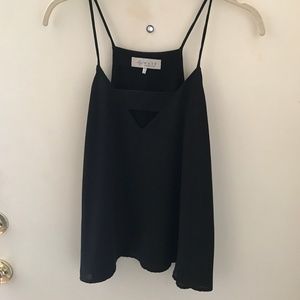 Black Polyester WAYF Tank