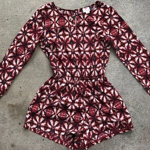 Long sleeve romper